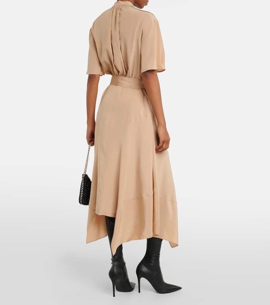 Silk crêpe de chine shirt dress