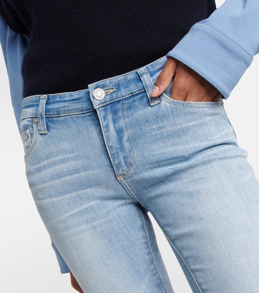 Split cuff skinny jeans