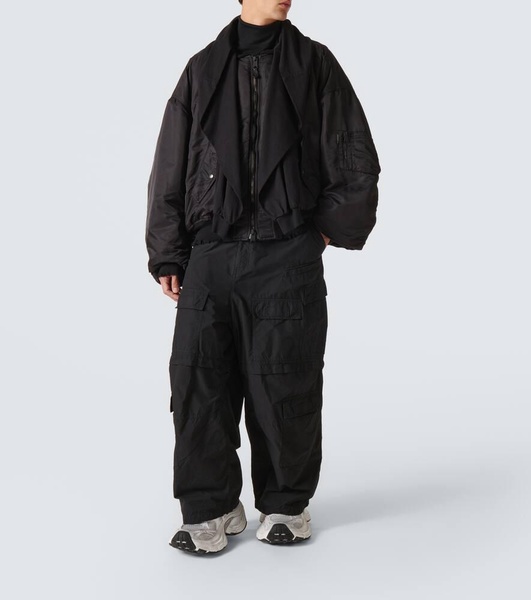Incognito hooded bomber jacket
