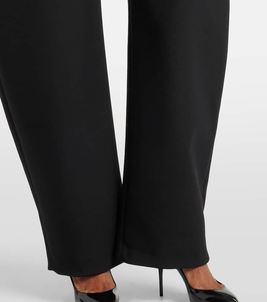 Wool wide-leg pants