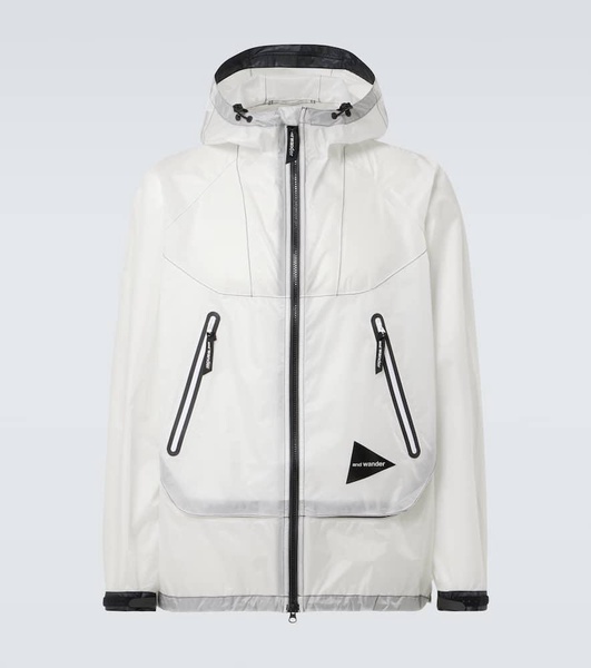 Paneled PU raincoat
