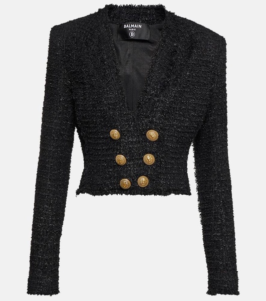 Embellished tweed jacket