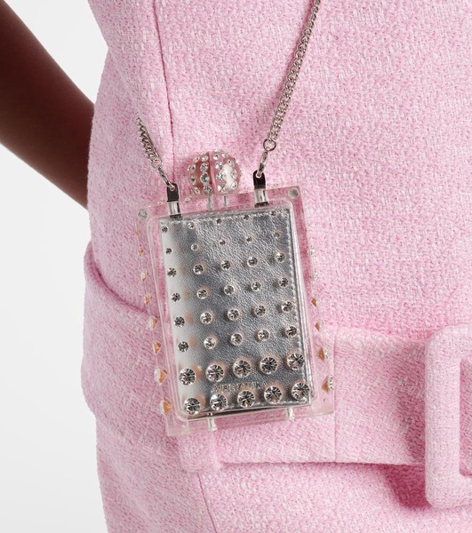 Tequila Mini crystal-embellished clutch