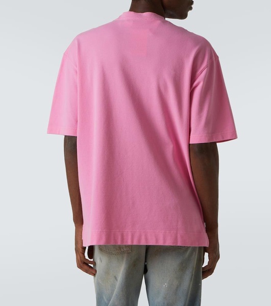 Logo embroidered cotton T-shirt
