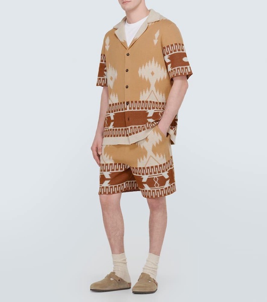 Icon Piquet cotton jacquard shirt