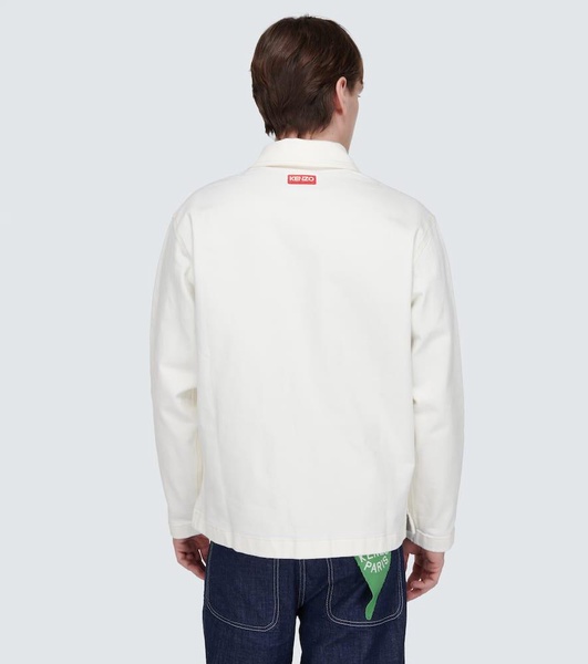 Logo denim shirt