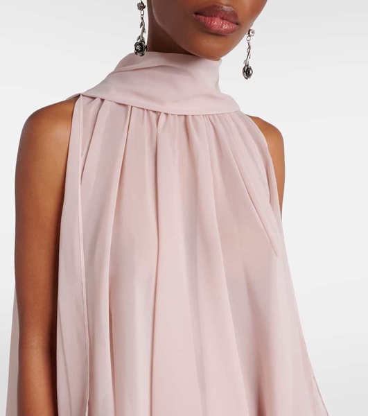 Asymmetric georgette blouse