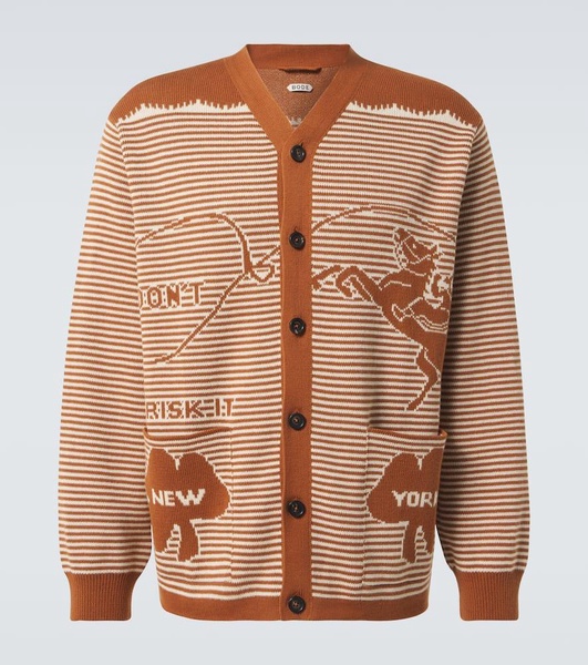 Buckaroo striped cotton cardigan