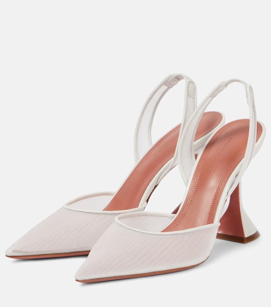 Holli mesh slingback pumps