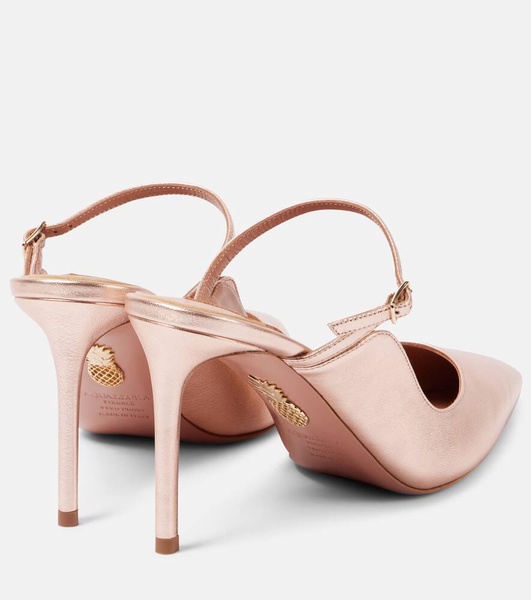 Bellezza 85 metallic leather mules