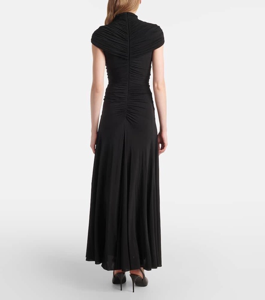 Gathered maxi dress