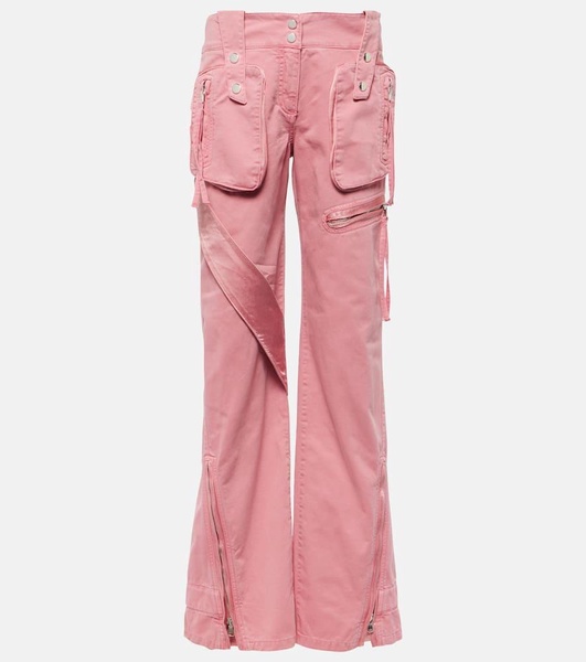 Low-rise straight cargo jeans