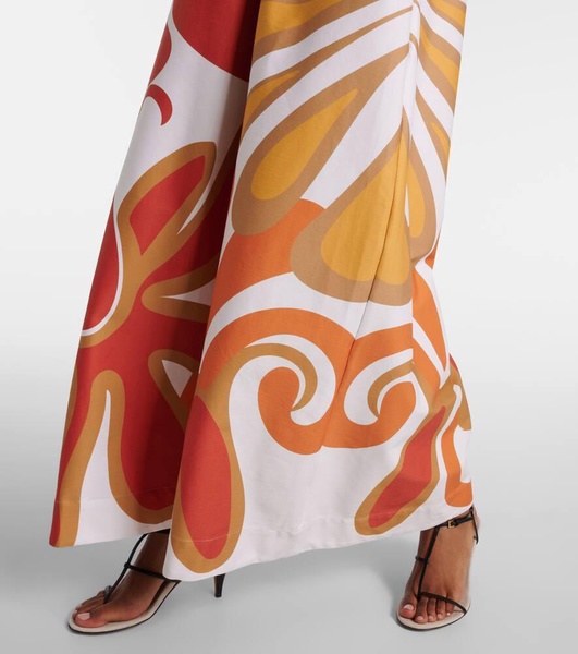 Algae cotton-blend maxi dress