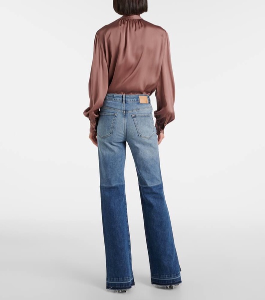 La Croisette high-rise flared jeans