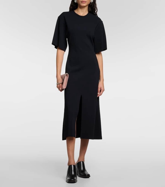 Ruffled midi dress