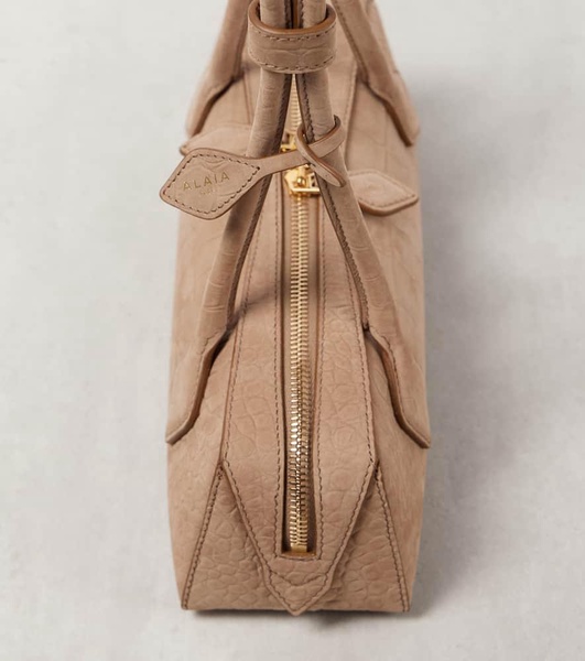 Le Teckel Small croc-effect shoulder bag