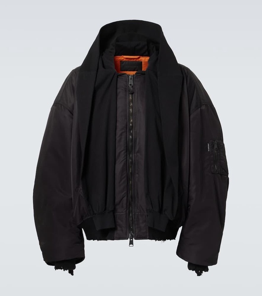 Incognito hooded bomber jacket