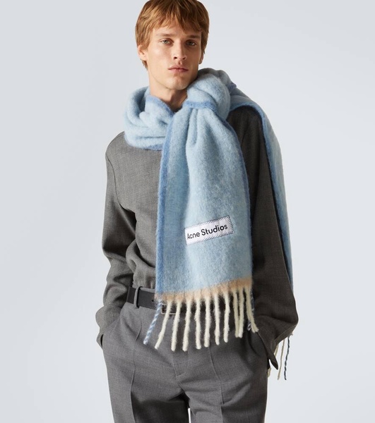 Alpaca, wool, and mohair-blend scarf