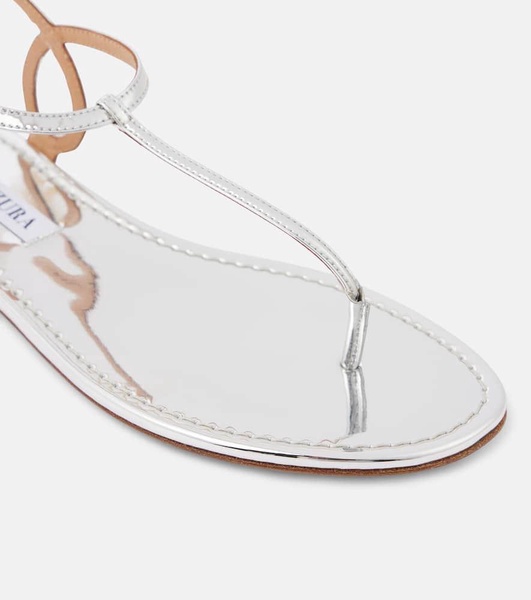 Almost Bare metallic thong sandals