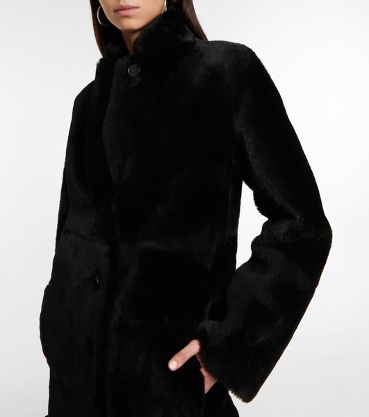 Britanny reversible leather and shearling coat