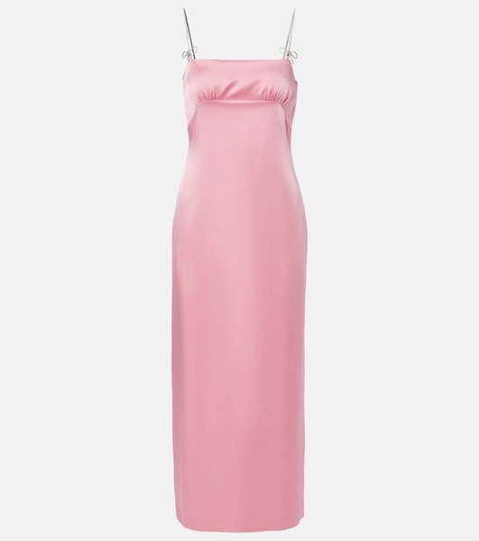 Envers embellished satin midi dress