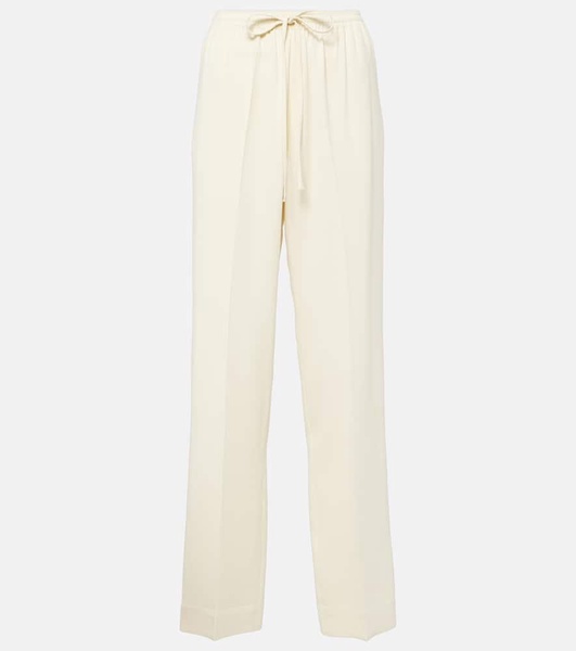 Aurelia crêpe straight pants