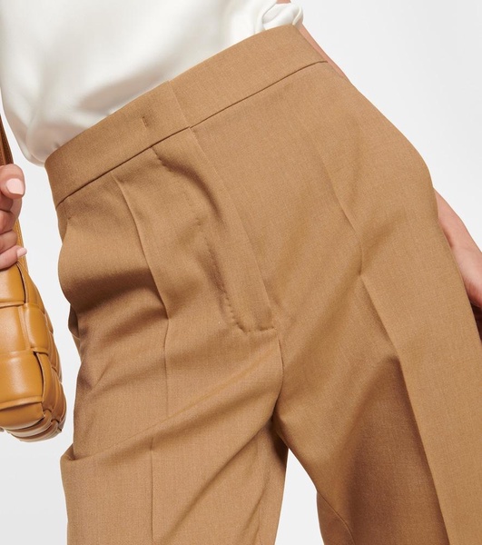 Mira wool, mohair, and silk pants