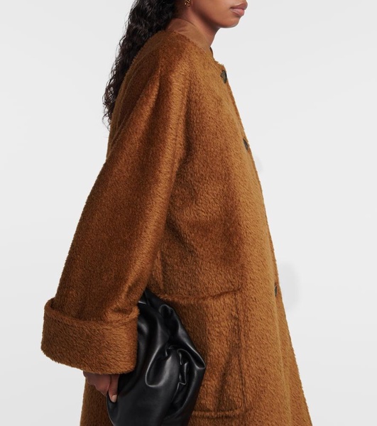 Hudson oversized alpaca and wool coat