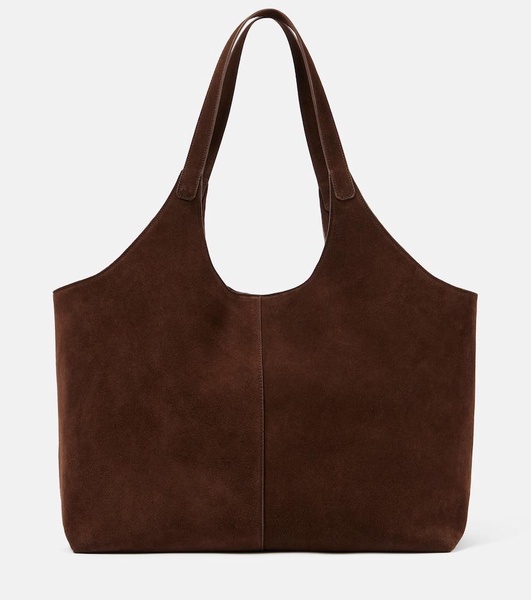 Cabas Supple XL suede tote bag
