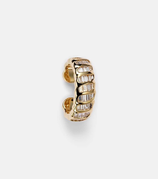 Zoe 18kt gold ear cuff with diamonds
