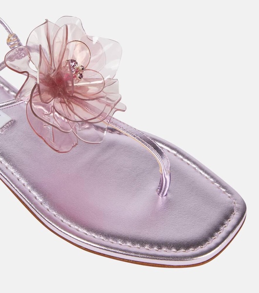 Zsa Zsa metallic leather sandals