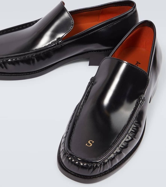 Leather loafers