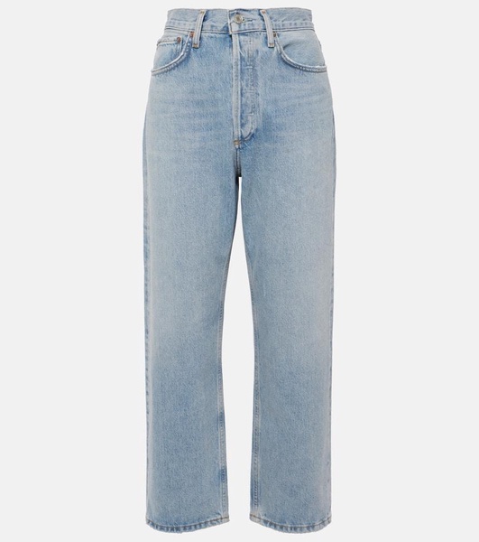 90's Crop mid-rise straight jeans