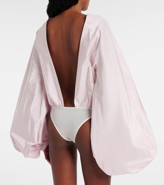 Balloon silk bodysuit