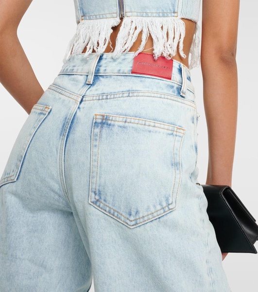 Embellished straight jeans