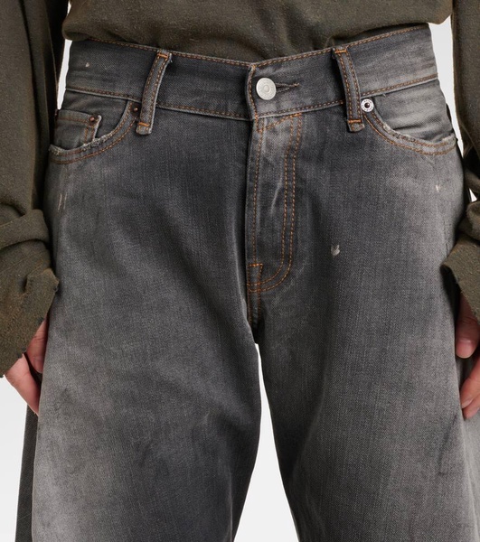 2006F distressed low-rise wide-leg jeans