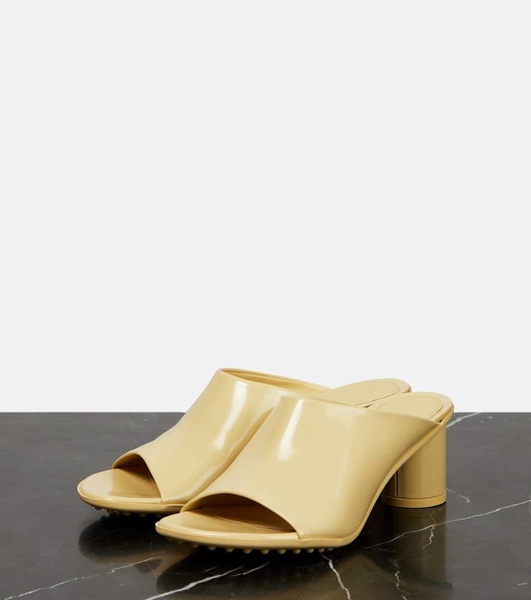 Patent leather mules