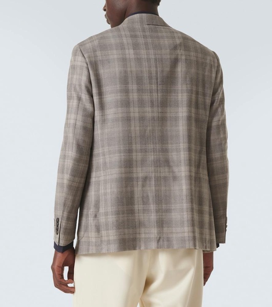 Kei checked wool blazer