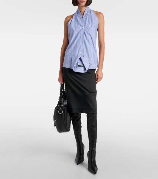 Avenue leather over-the-knee boots