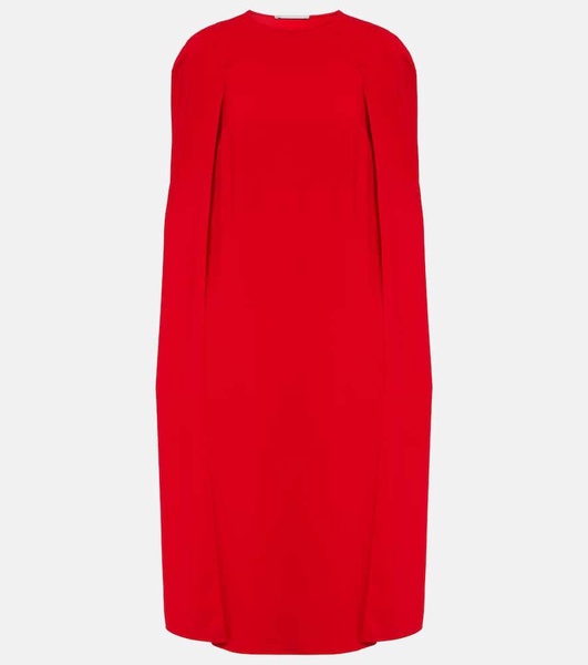 Caped midi dress