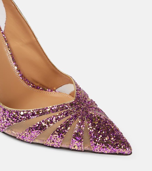 The Spy 105 glitter mesh pumps