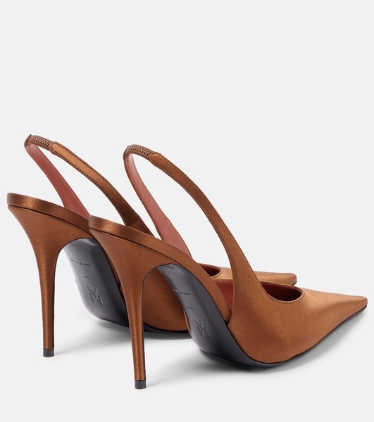 Anok Sling 105 satin slingback pumps