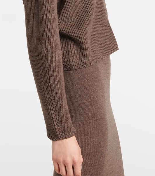 York wool cardigan