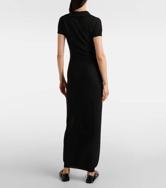 Semi-sheer polo dress