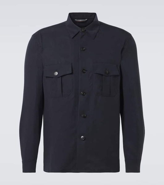 Straight-cut overshirt