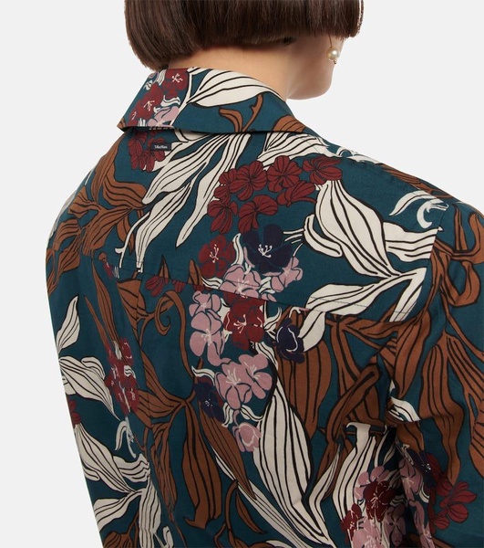 Fauna printed poplin shirt