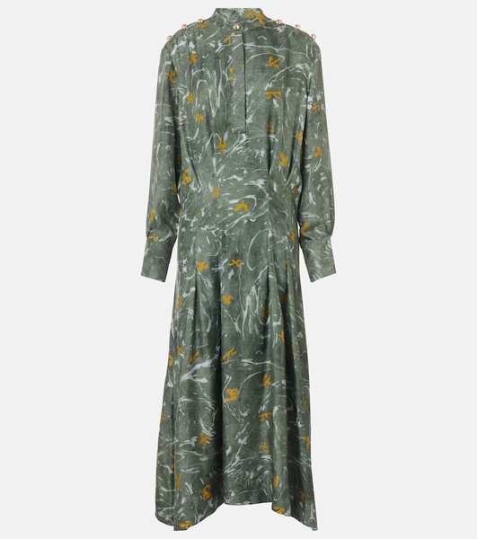 Felicia studded silk maxi dress
