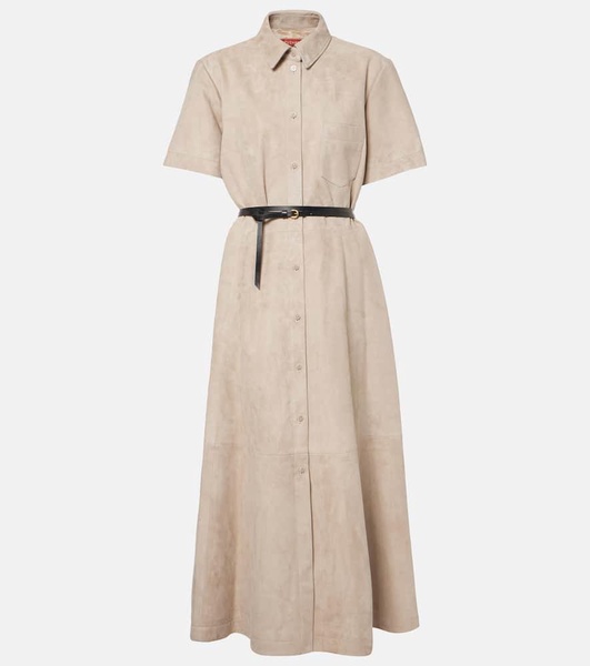 Kiera suede midi dress