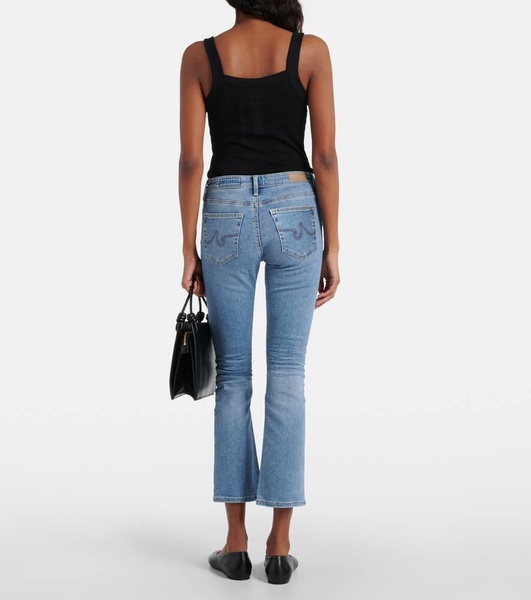 Jodi mid-rise cropped flared jeans