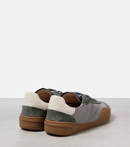 Bars suede and leather sneakers